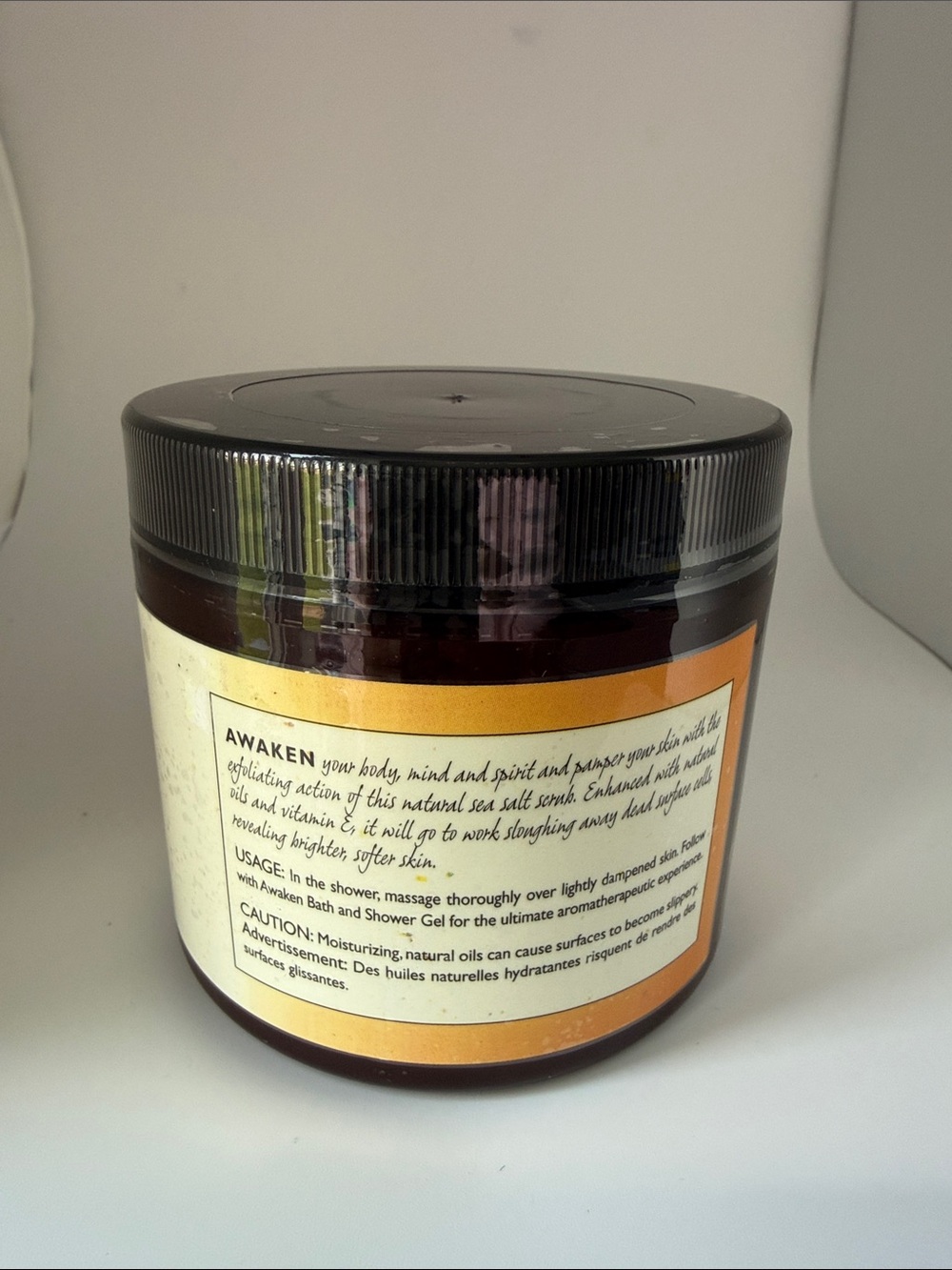 Arbonne Awaken Sea Salt Scrub 16oz Sealed - Picture 3 of 5